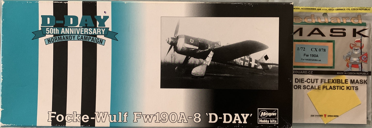 Hasegawa 1/72 Focke Wulf Fw 190A-8 "D-Day" with mask set