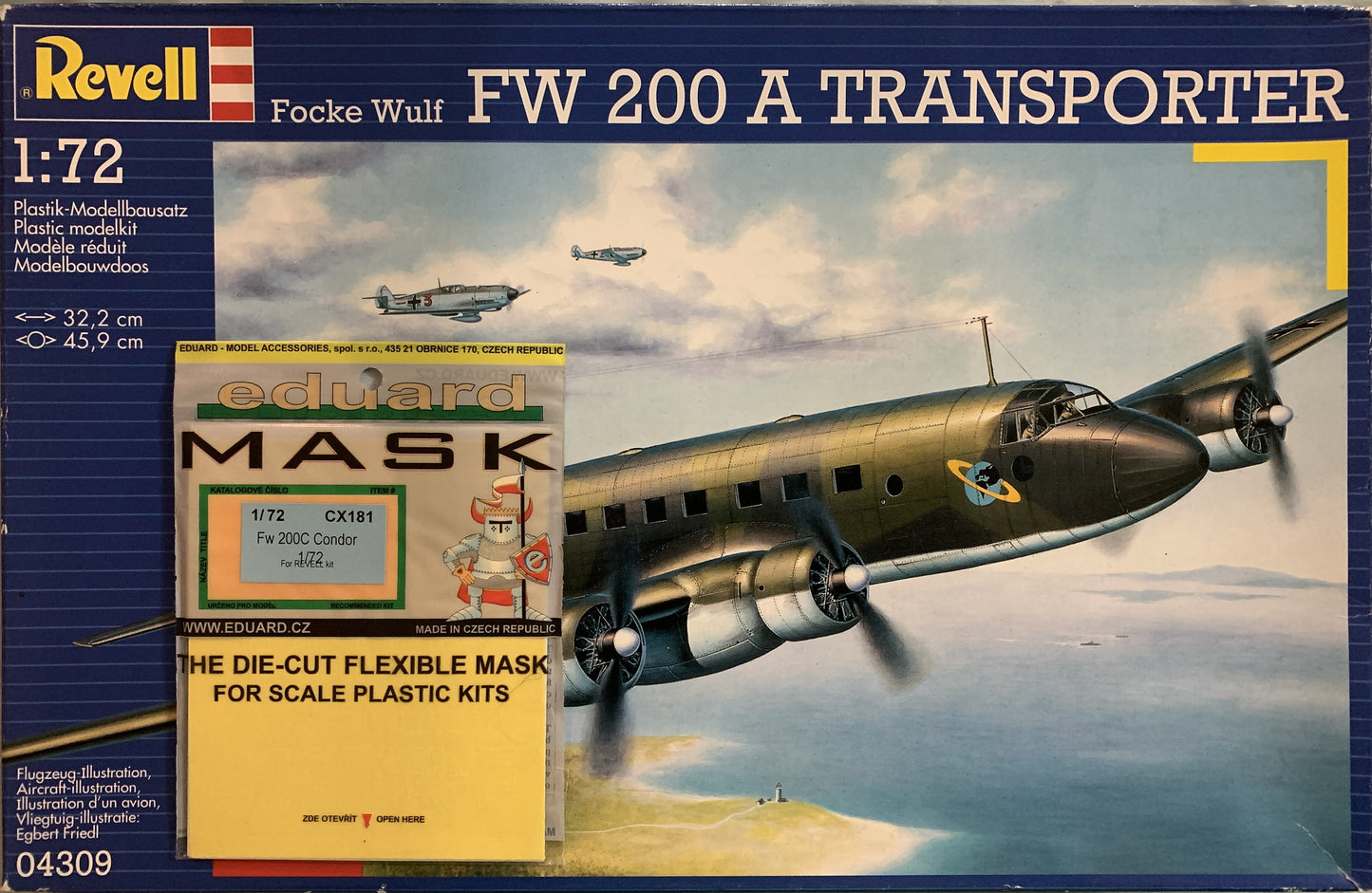 Revell 1/72 Focke Wulf Fw 200A Transporter + mask set