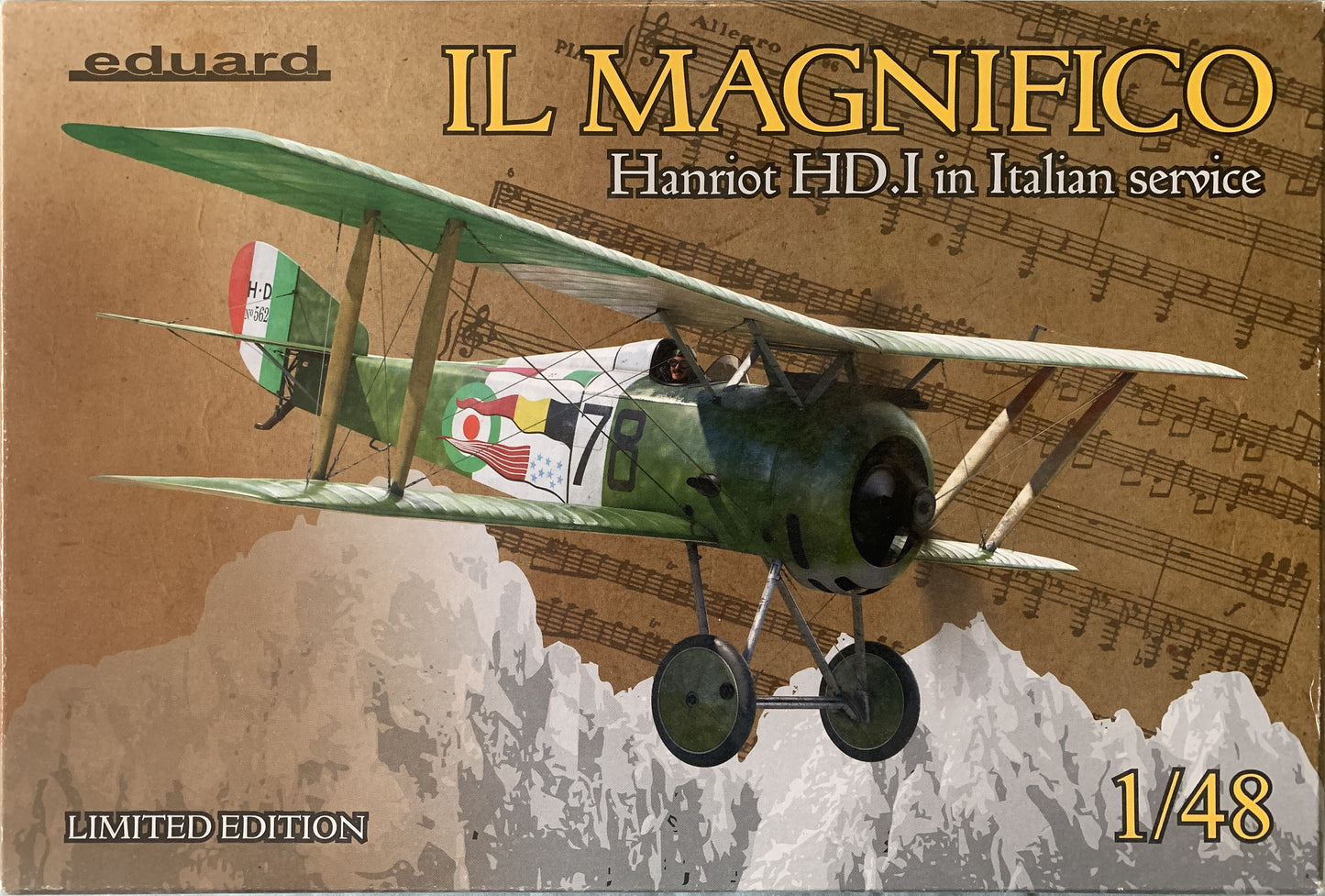 Eduard 1/48 IL Magnifico, Hanriot HD.I in Italian Service