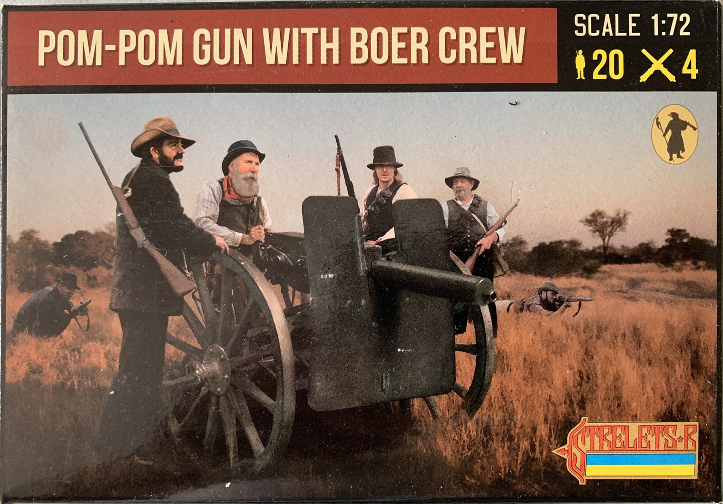 Strelets-R 1/72 Pom-Pom gun with Boer crew