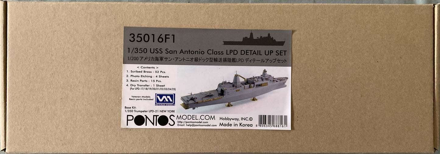 Pontos 1/350 USS San Antonio Class LPD detail up set
