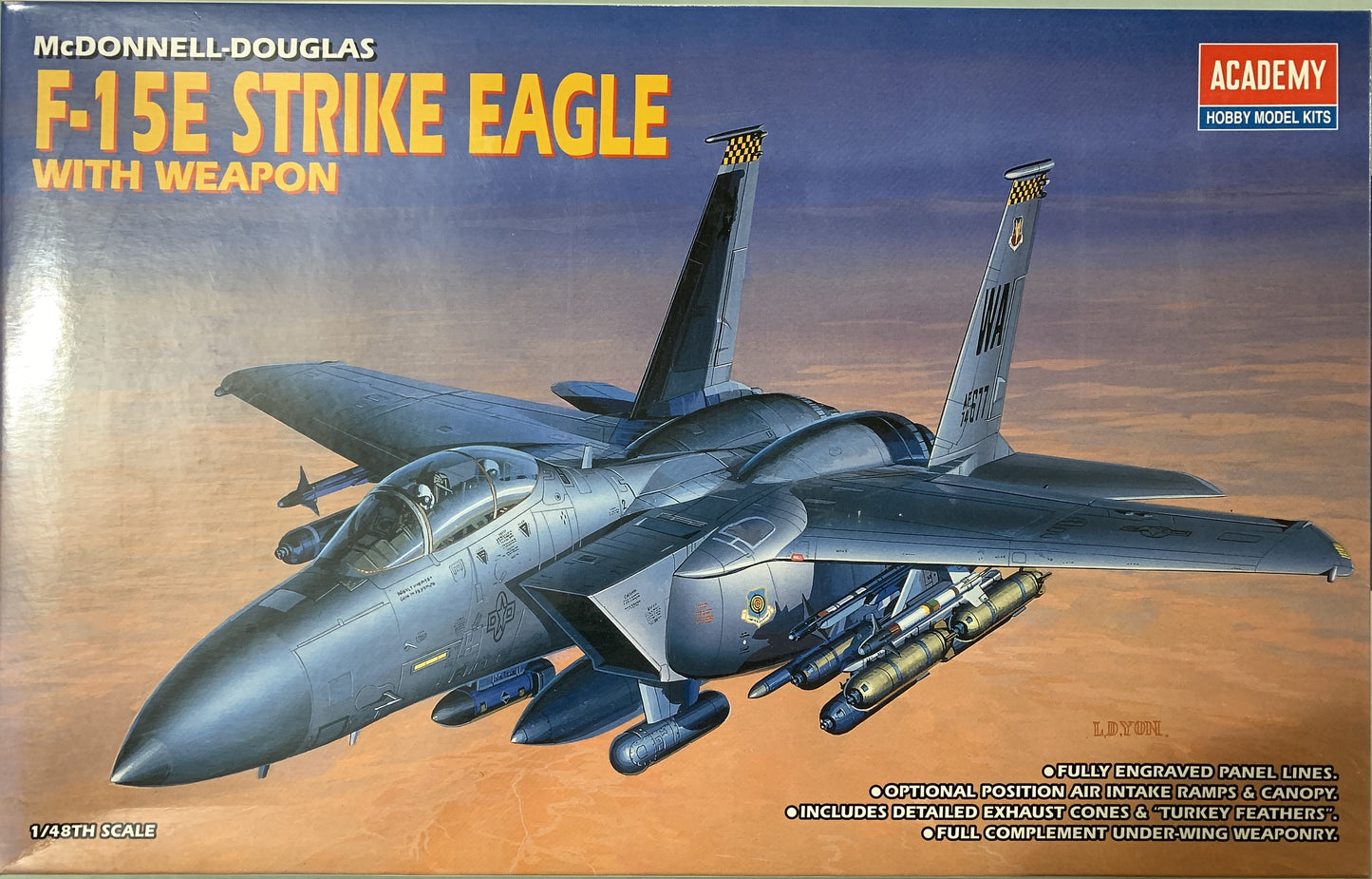 Academy 1/48 F-15E Strike Eagle with weapon