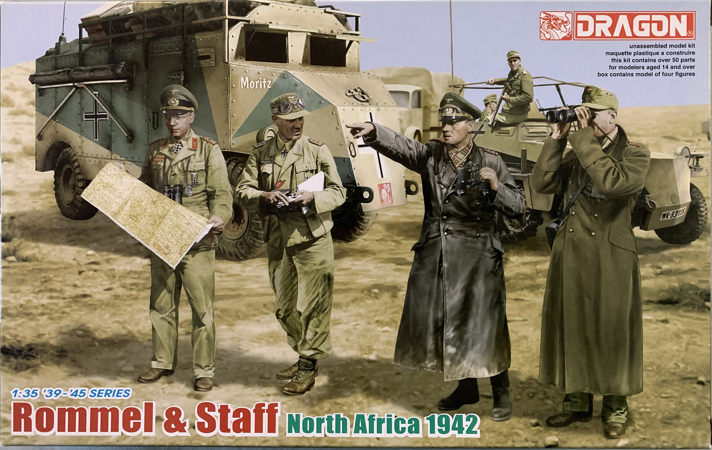 Dragon 1/35 Rommel & Staff North Africa 1942