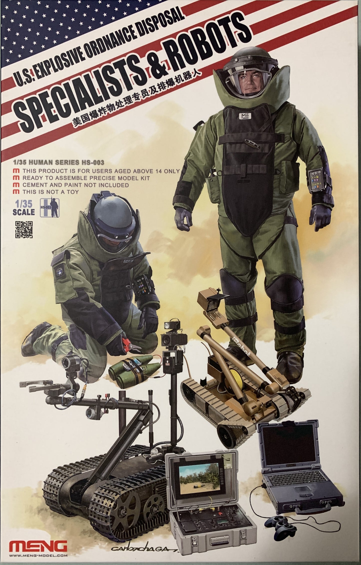 Meng 1/35 U.S Explosive Ordnance Disposal Specialists & Robots