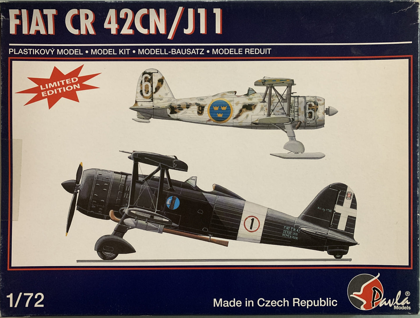 Pavla 1/72 Fiat CR.42 CN/J11
