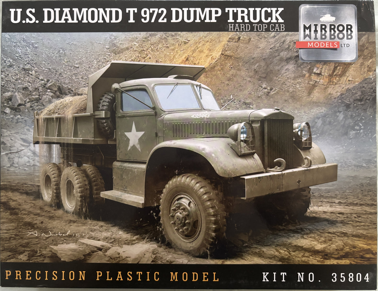 Mirror Models 1/35 U.S Diamond T 972 Dump Truck Hard Top Cab