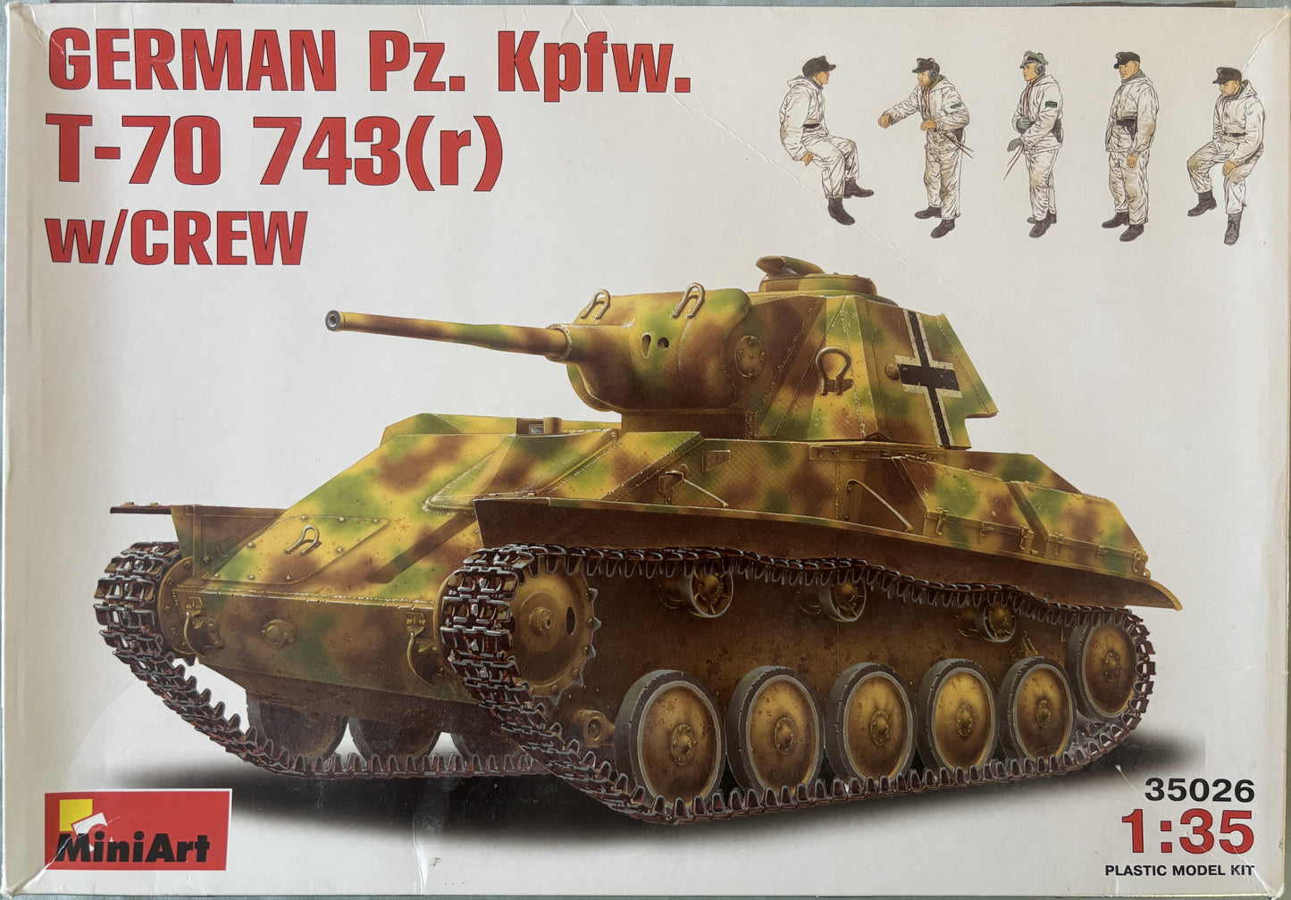 Mini Art 1/35 German Pz.Kpfw.T-70 743(r) w/Crew