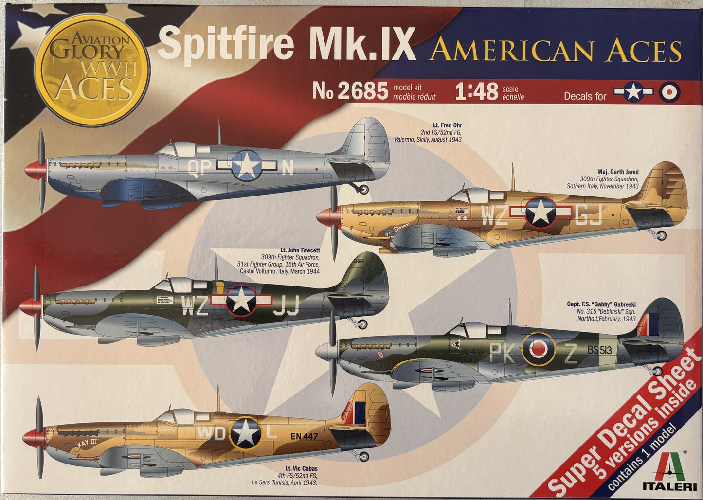 Italeri 1/48 Spitfire Mk.IX American Aces