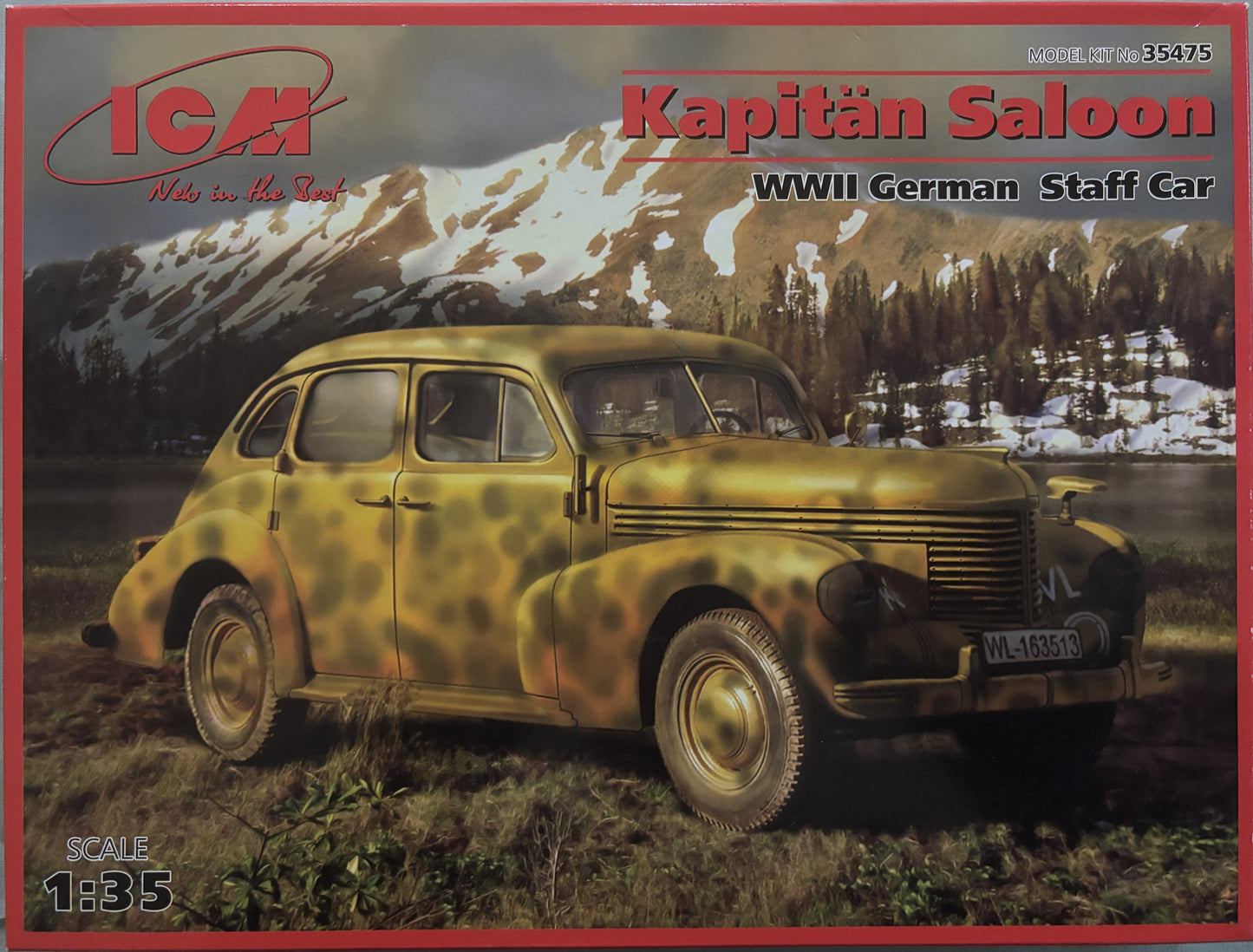 ICM 1/35 Kapitan Saloon, WWII German Staff Car