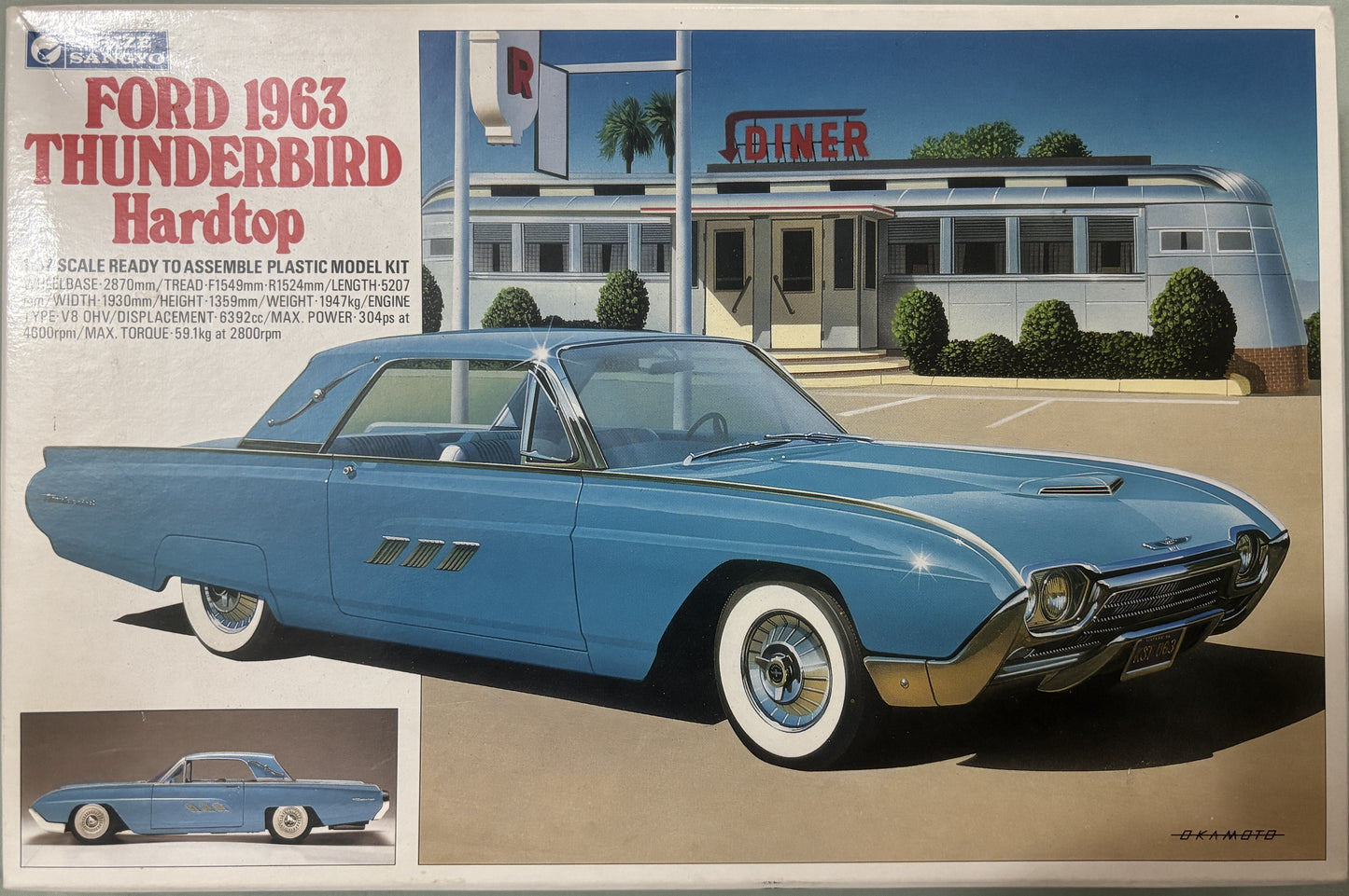 Gunze Sangyo 1/32 Ford 1963 Thunderbird Hardtop