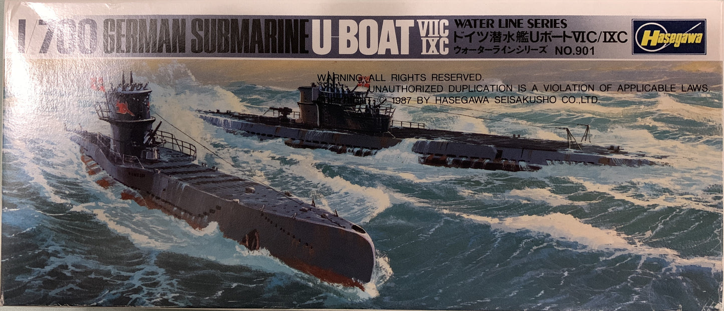 Hasegawa 1/700 German Submarine VIIC/IXC