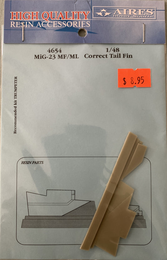 [64] Aires 1/48 Mig-23MF/ML Correct Tail Fin
