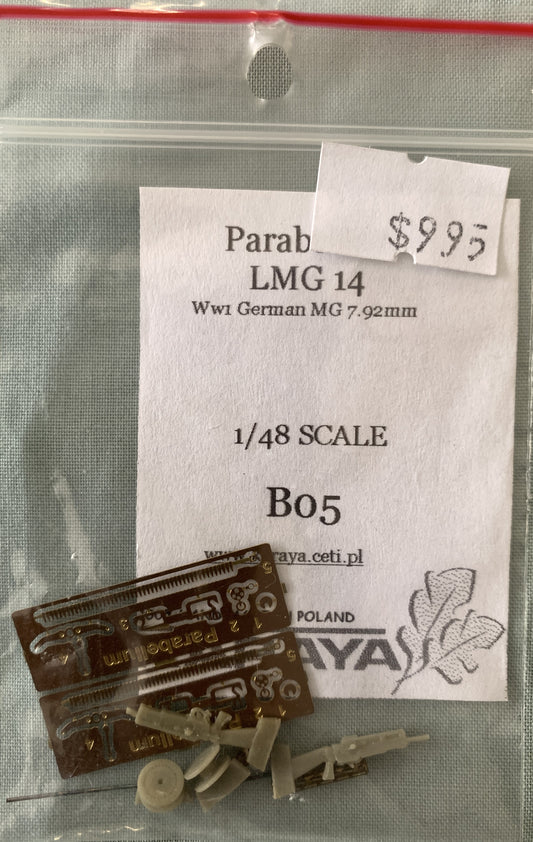 [64] Karaya 1/48 Parabellum LMG14 WWI German MG7 92mm