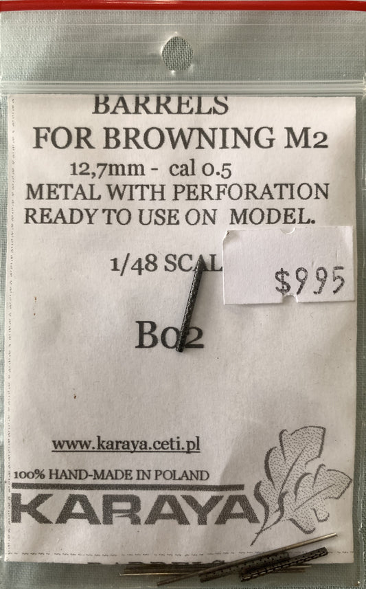 [64] Karaya 1/48 Barrels for Browning M2 12.7mm Cal 0.5