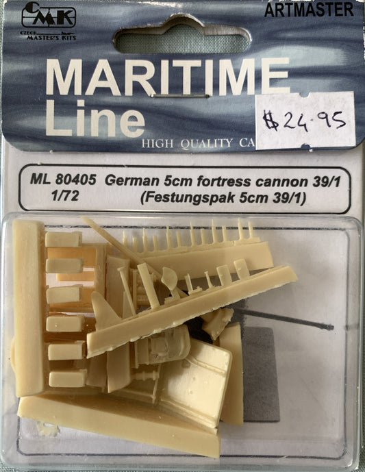 [66] CMK Maritime Line 1/72 German 5cm Fortress Cannon 39/1