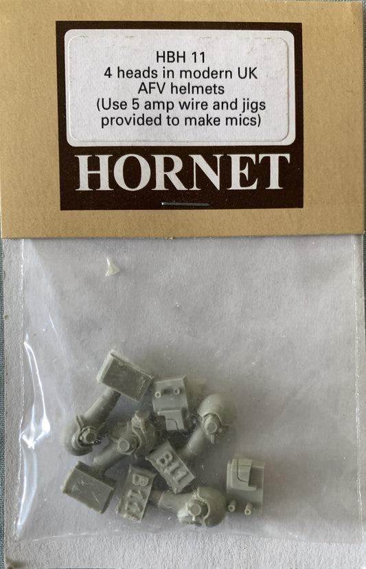[66] Hornet 1/35 4 x Heads in Modern UK AFV Helmets