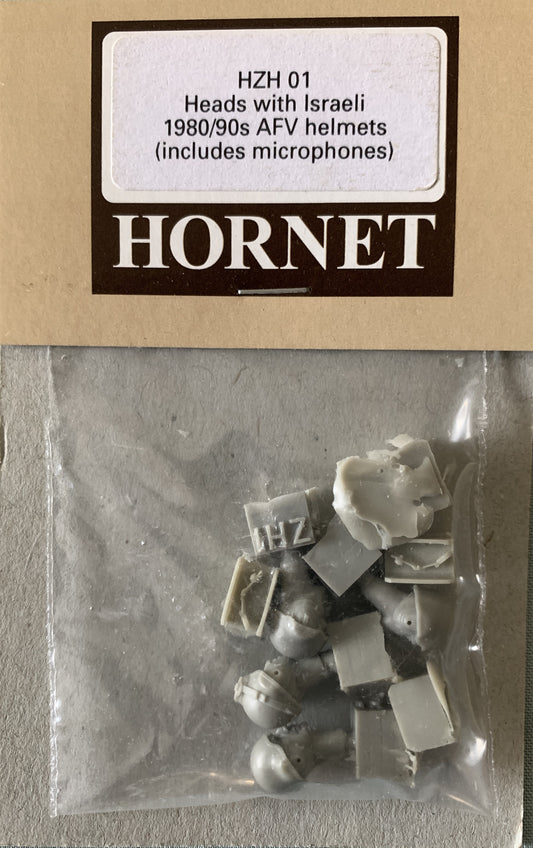 [66] Hornet 1/35 Heads with Israeli 1980's/90's AFV Helmets