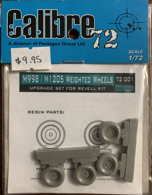 [63] Calibre 72 1/72 M998/M1205 Weighted Wheels