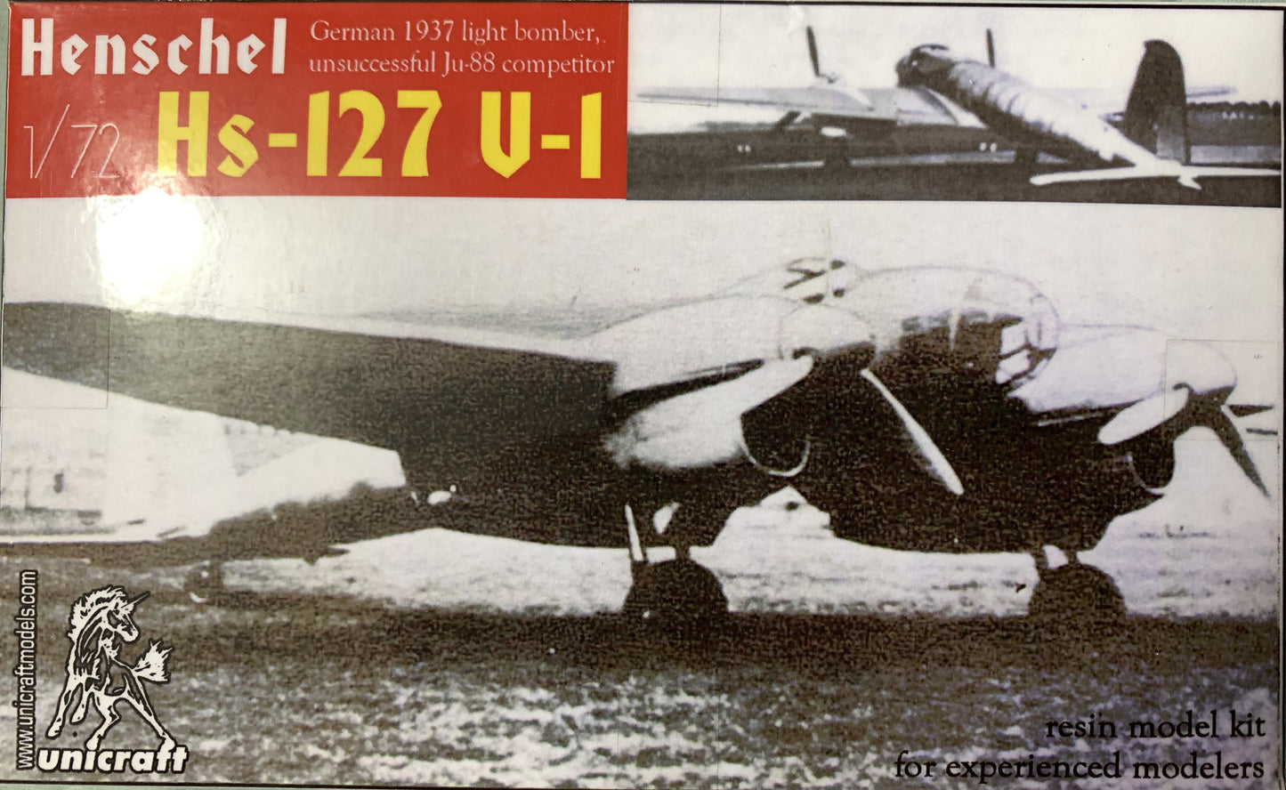 Unicraft 1/72 Henschel Hs-127V-1