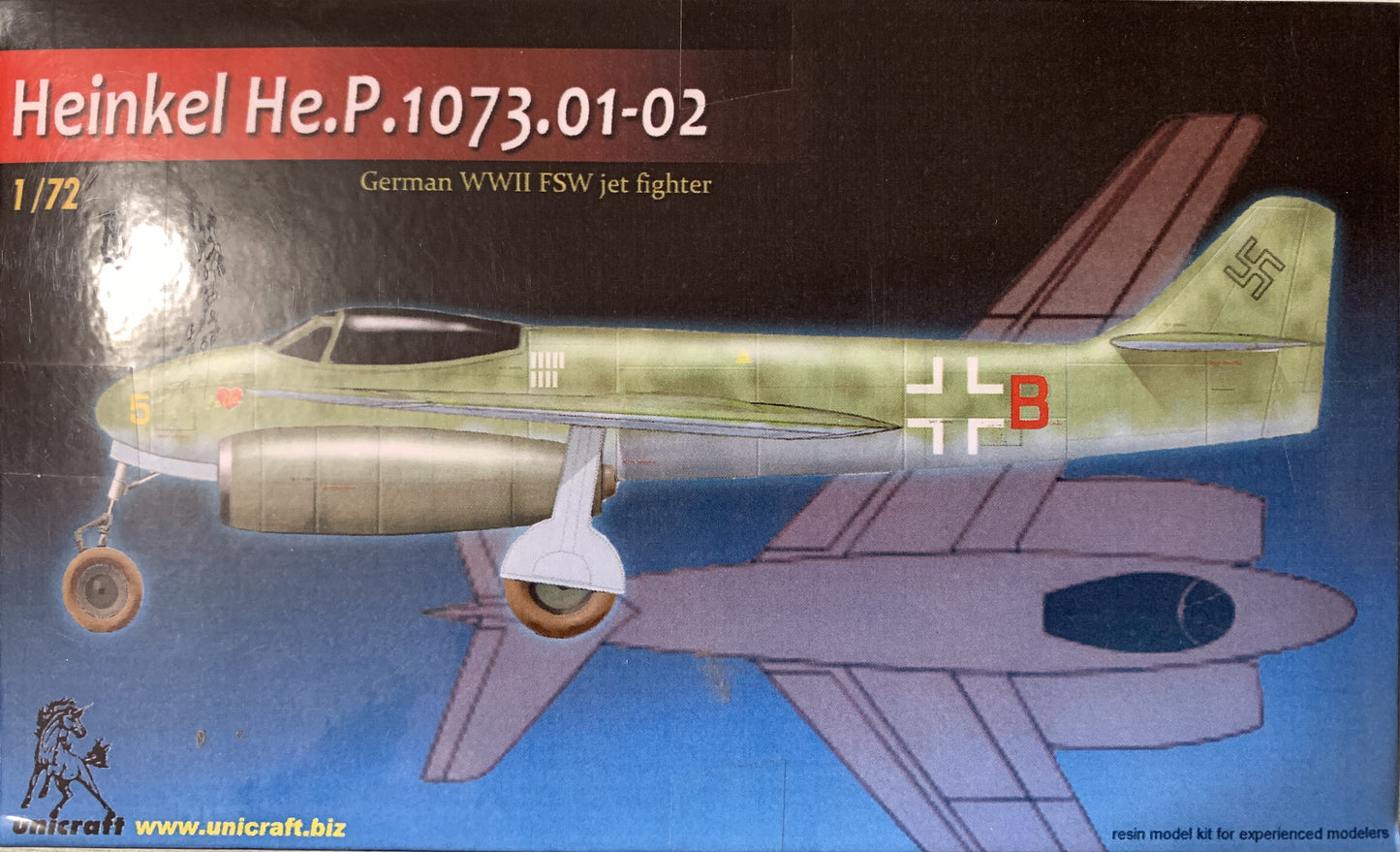 Unicraft 1/72 Heinkel He.P.1073.01-02