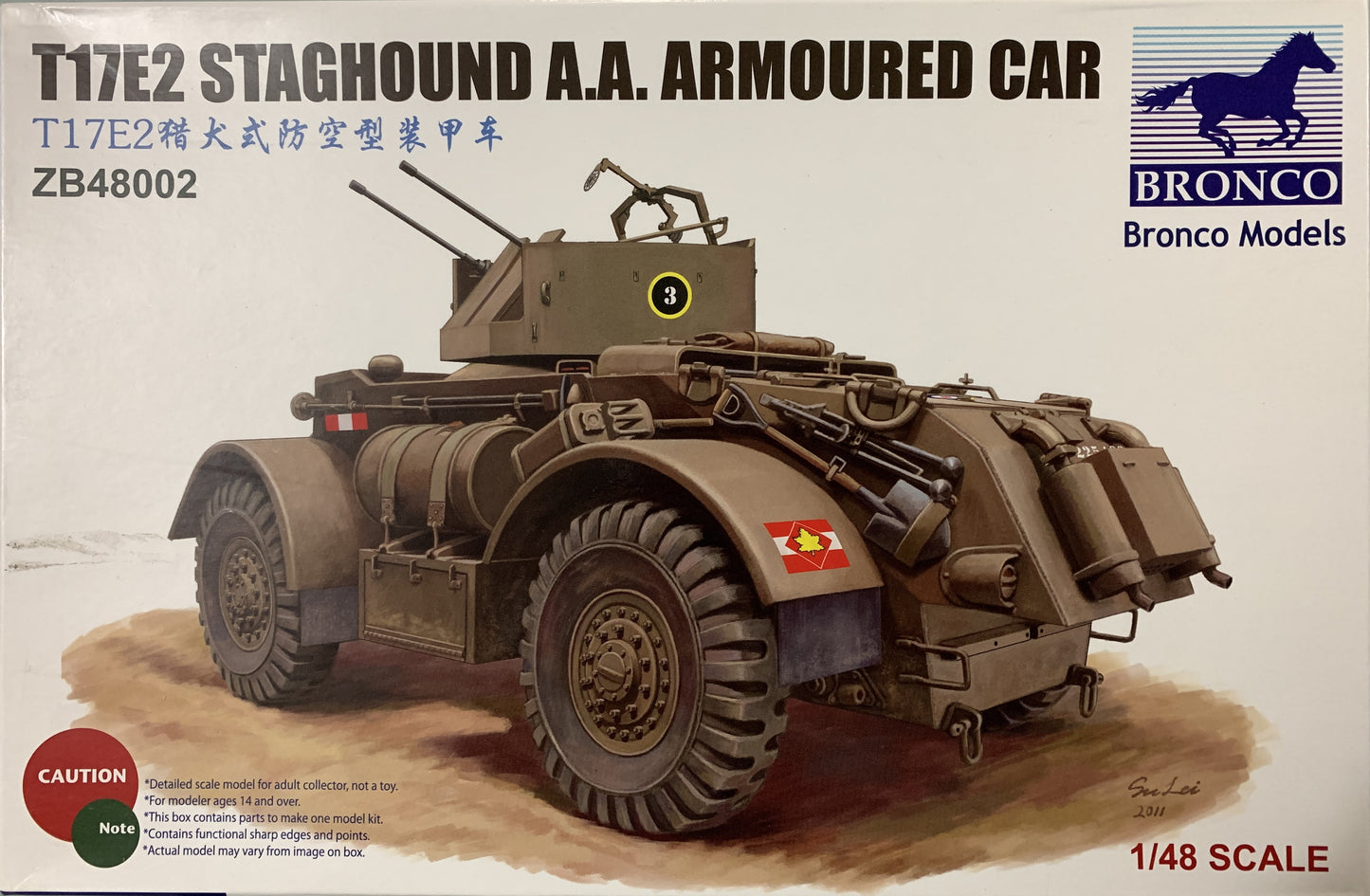 Bronco 1/48 T17E2 Staghound A.A Armoured Car