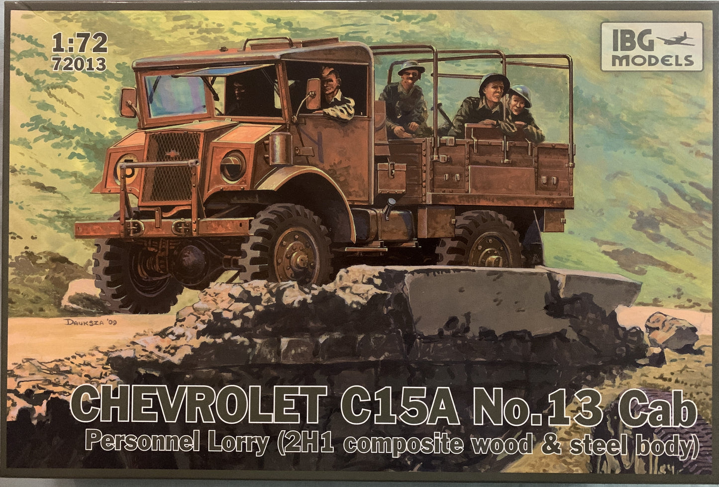 IBG 1/72 Chevrolet C15A No.13 Cab, Personnel Lorry (2H1 Composite wood & steel body)