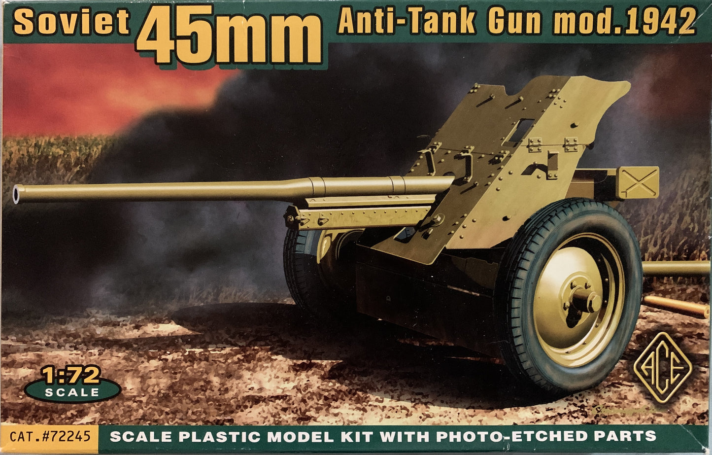 Ace 1/72 Soviet 45mm Anti-Tank Gun Mod.1942