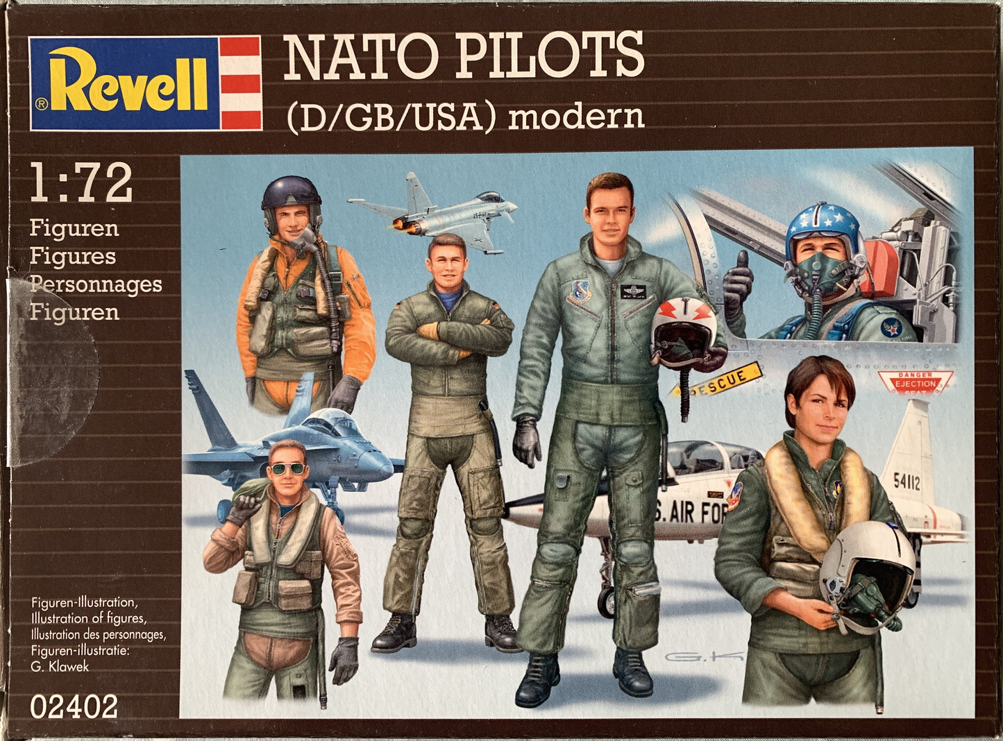 Revell 1/72 NATO Pilots (D/GB/USA) modern