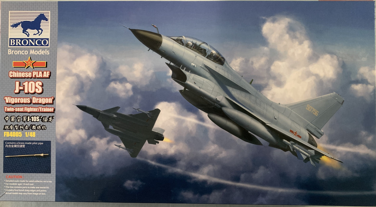 Bronco 1/48 Chinese PLAAF J-10S Vigorous Dragon