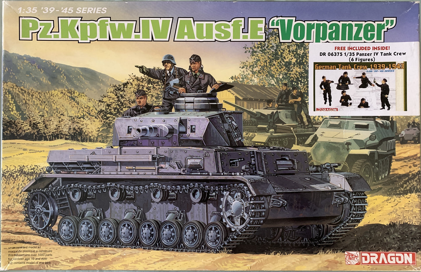Dragon 1/35 Pz.Kpfw.IV Ausf.E "Vorpanzer" w/Panzer IV Tank Crew