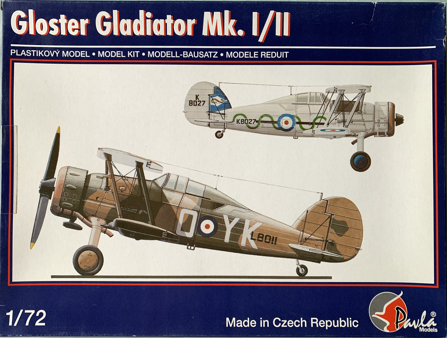 Pavla 1/72 Gloster Gladiator Mk.I/II
