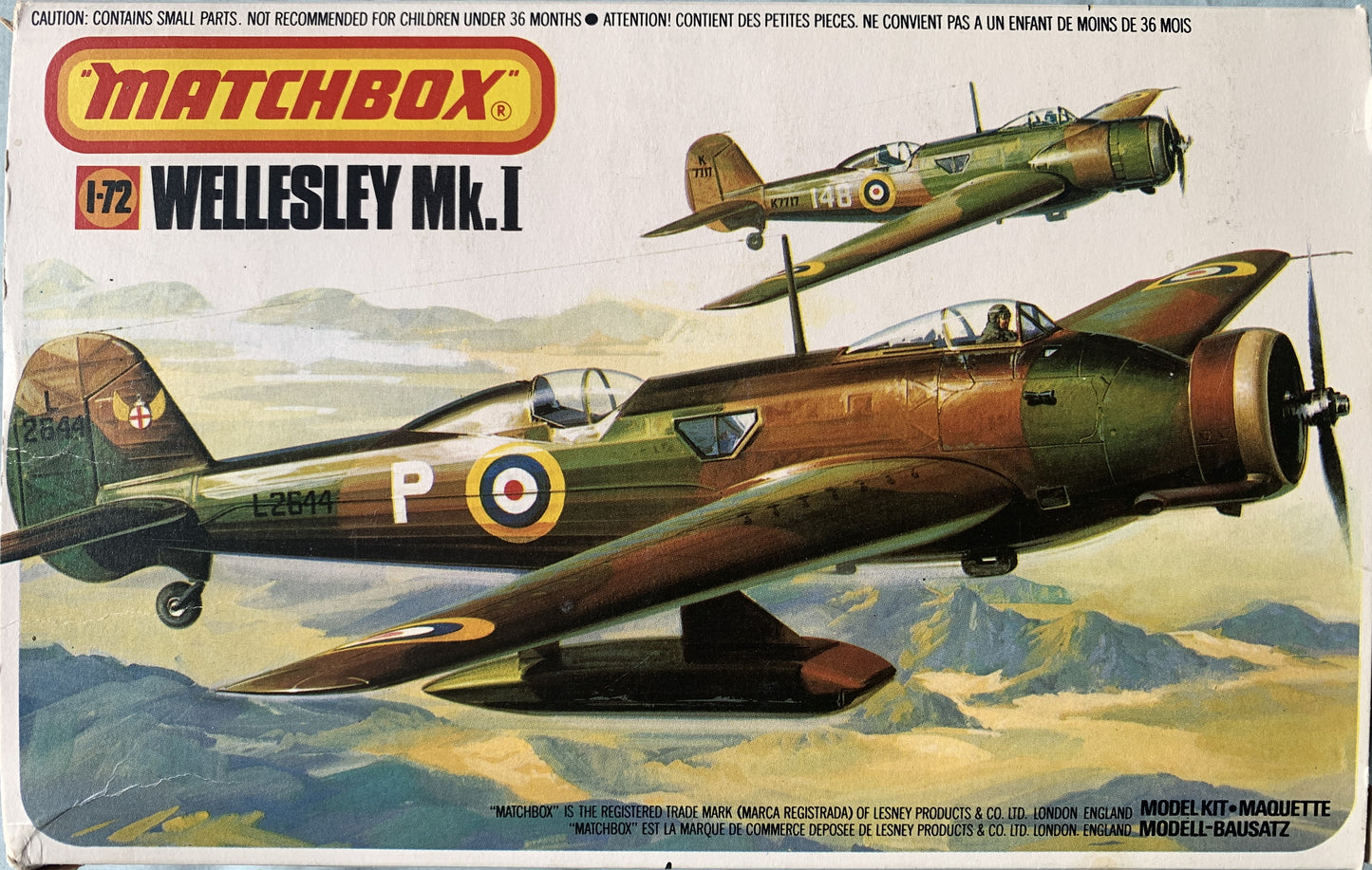 Matchbox 1/72 Wellesly Mk.I