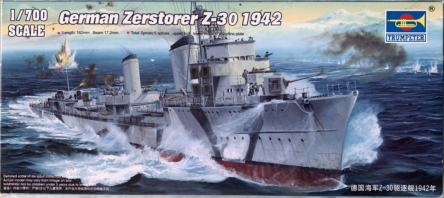 Trumpeter 1/700 German Zerstorer Z-30 1942