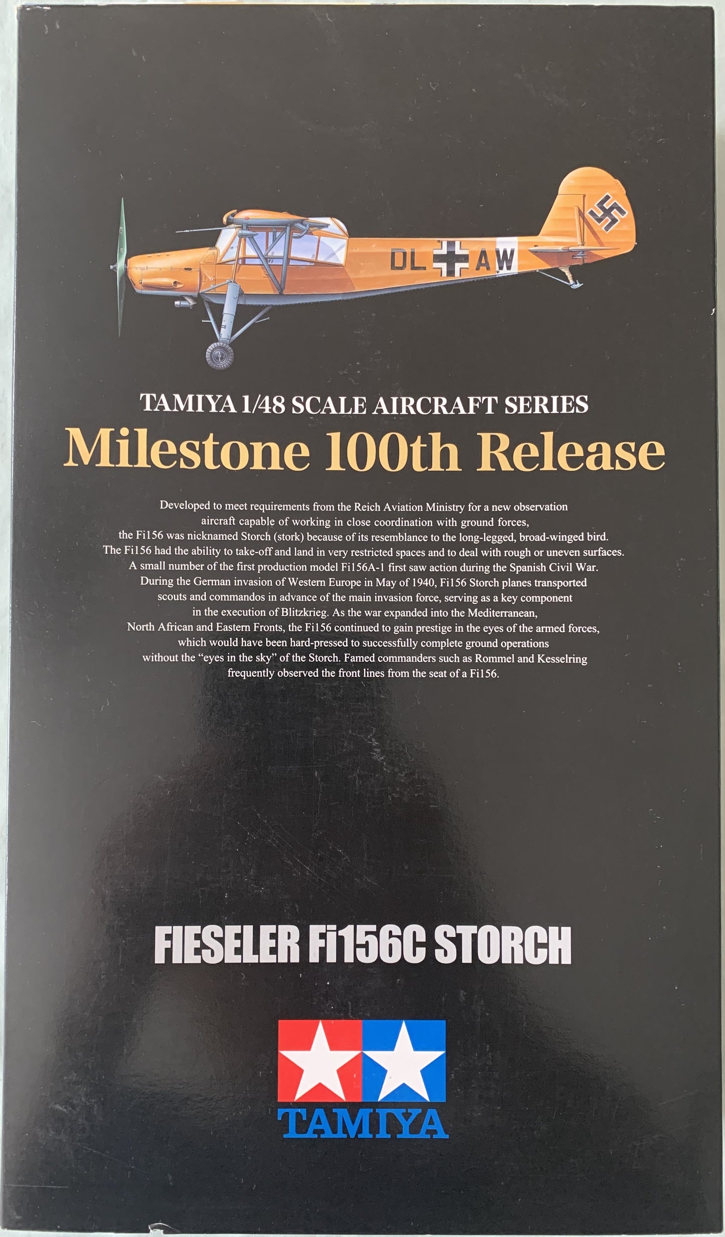 Tamiya 1/48 Fiesler Fi 156C Storch "Milestone 100th Release"