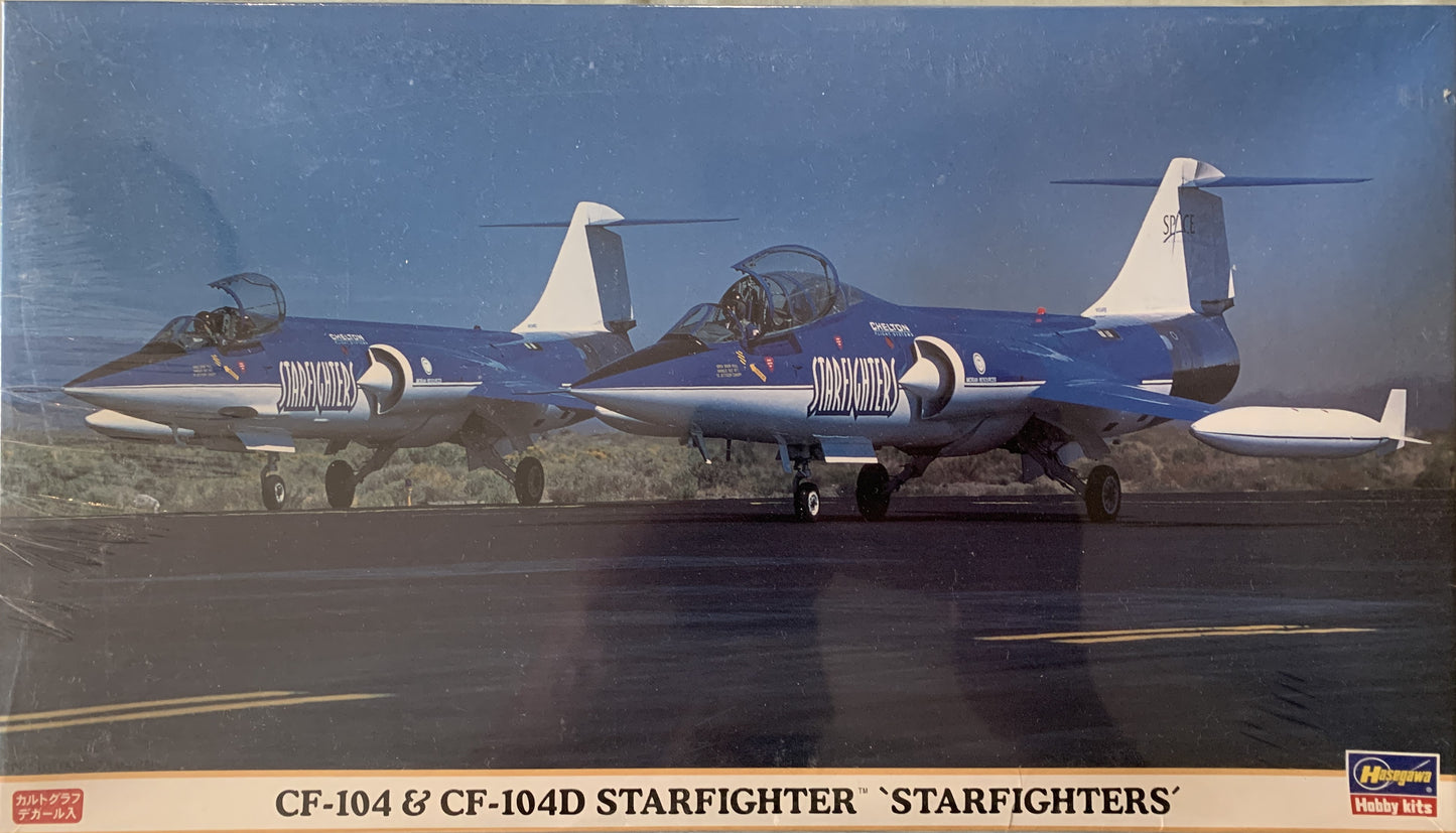 Hasegawa 1/48 CF-104 & CF-104D Starfighter "Starfighters" (2 kits)
