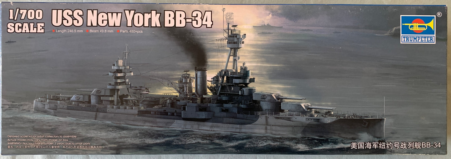 Trumpeter 1/700 USS New York BB-34