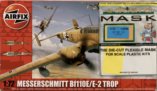 Airfix 1/72 Messerschmitt Bf 1110E/E-2 Trop + mask set