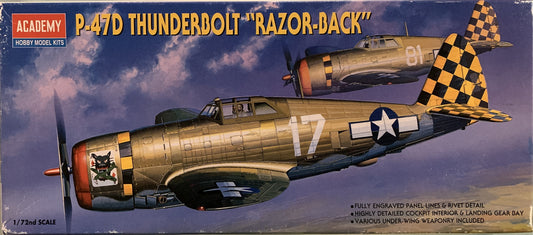 Academy 1/72 P-47D Thunderbolt "Razor Back"
