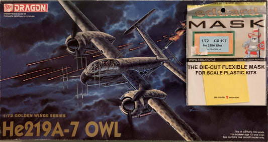 Dragon 1/72 He 219A-7 OWL + mask set