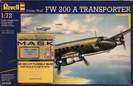 Revell 1/72 Focke Wulf Fw 200A Transporter + mask set