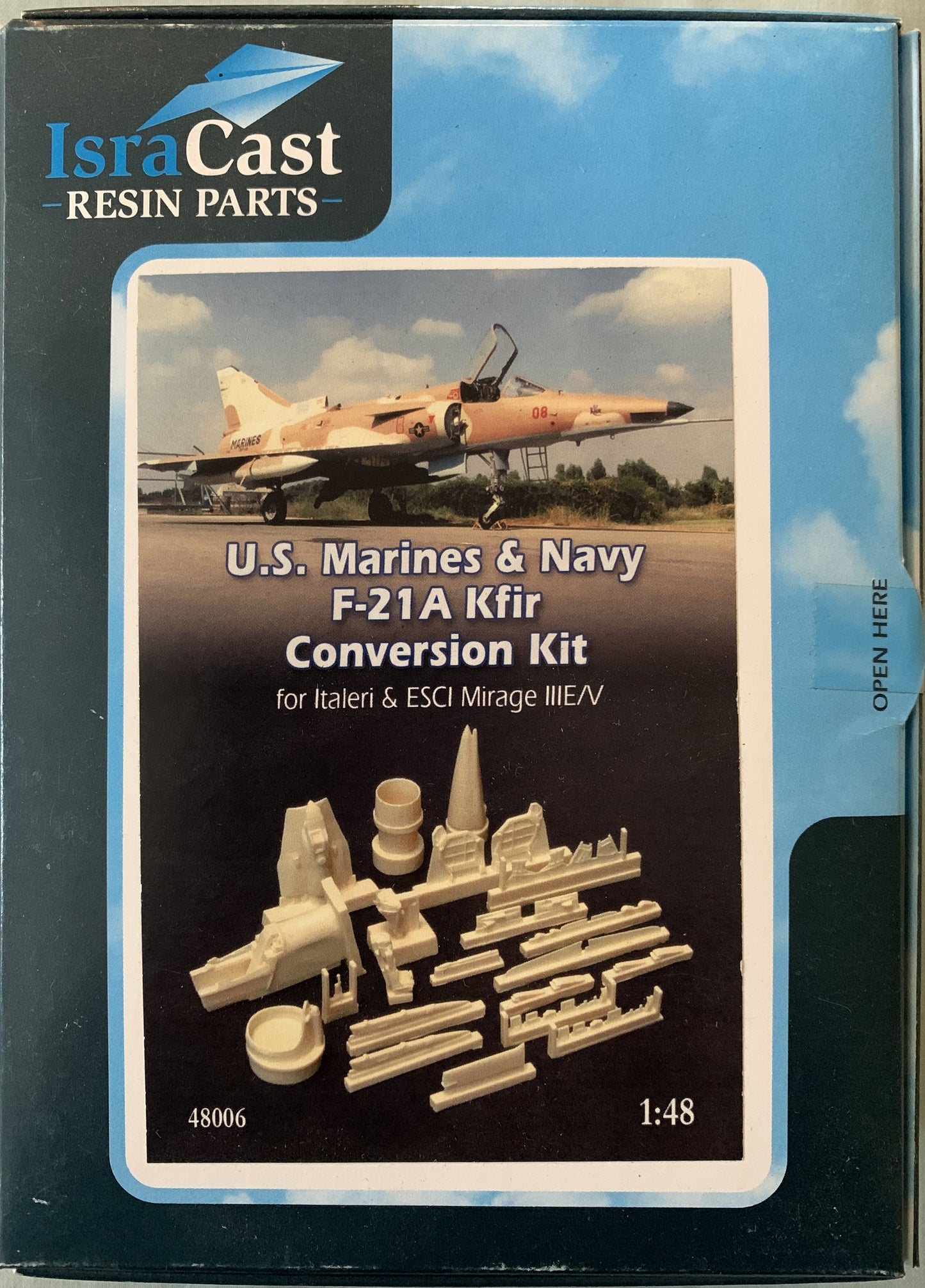 [54] Isracast 1/48 U.S Marines & Navy F-21A Kfir conversion kit