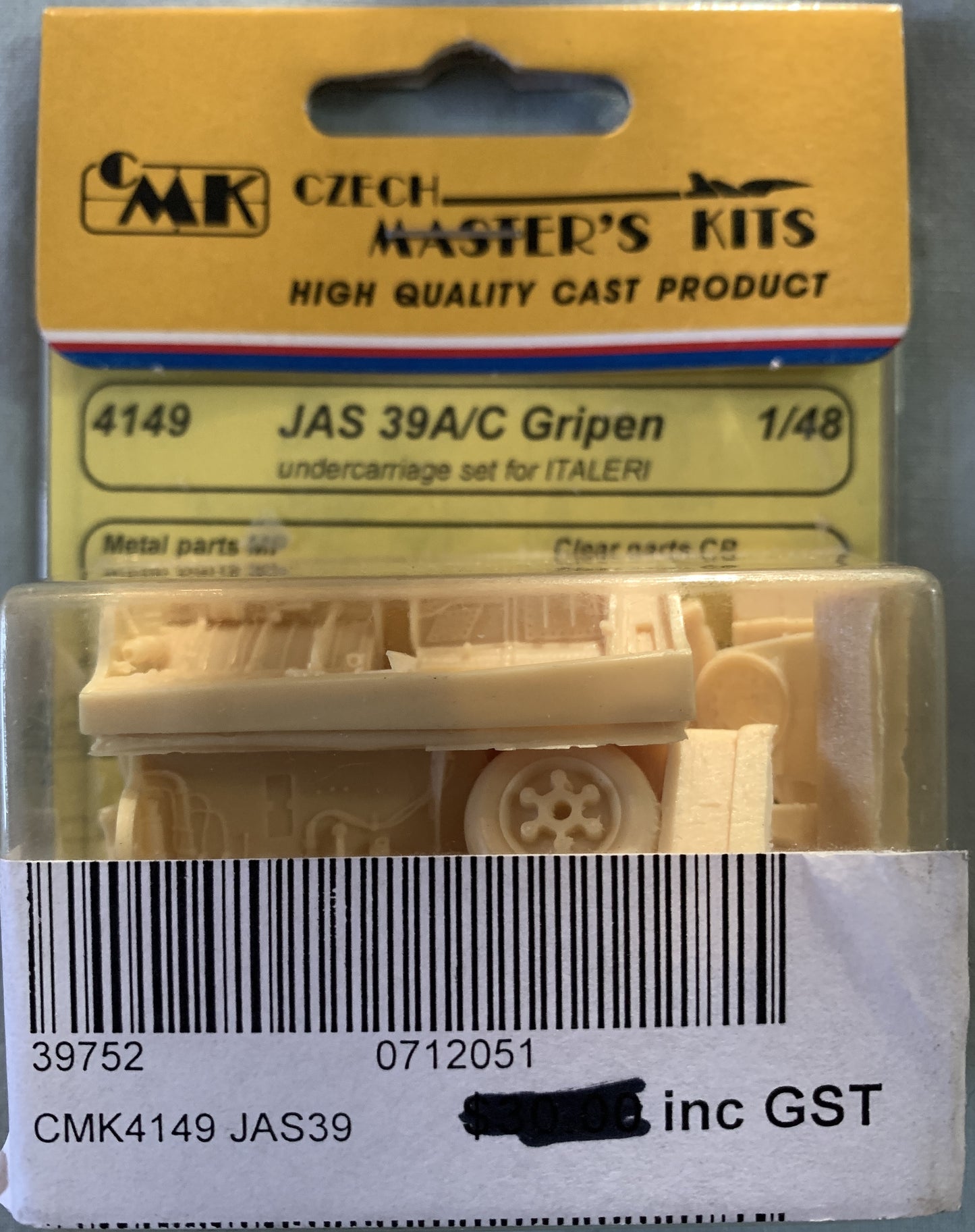 [54] CMK 1/48 JAS 39A/C Gripen Undercarriage set