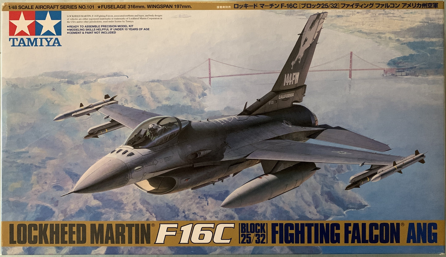 Tamiya 1/48 Lockheed Martin F-16C Block 25/32 Fighting Falcon ANG