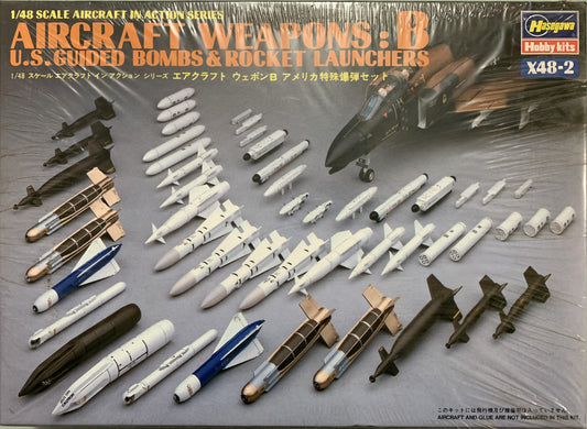 Hasegawa 1/48 Aircraft Weapons Set B: U.S Guided Bombs & Rocket Launchers