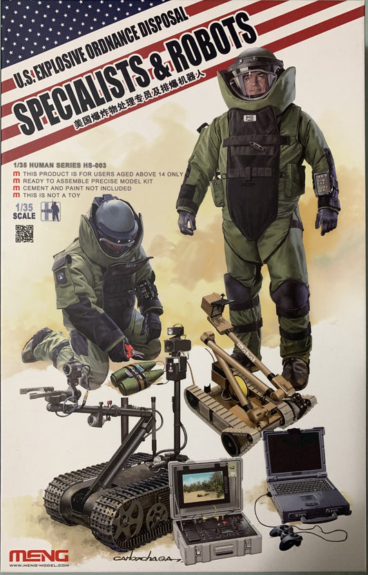 Meng 1/35 U.S Explosive Ordnance Disposal Specialists & Robots