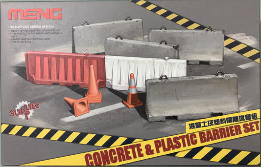 Meng 1/35 Concrete & Plastic Barrier Set
