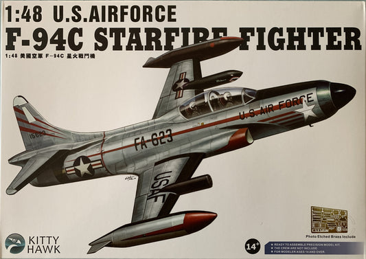 Kitty Hawk 1/48 U.S Air Force F-94C Starfire Fighter
