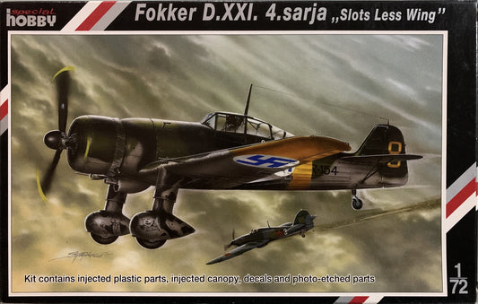 Special Hobby 1/72 Fokker D.XXI 4.Sarja "Slots Less Wing"
