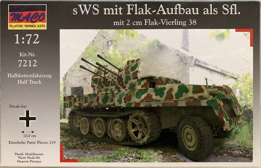 Maco 1/72 sWS mit Flakaufbau als Sfl. mit 2 cm Flak-Vierling 38