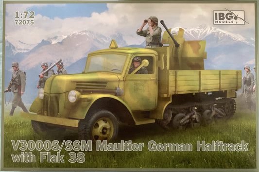 IBG 1/72 V3000S/SSM Maultier German Half Track with Flak 38